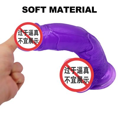 Dildo mềm dẻo dính tường cỡ vừa và lớn DC051