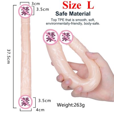 Dildo sillicon mềm 2 đầu DC034